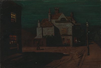 The Black Lion, Chelsea by Night by Walter Greaves